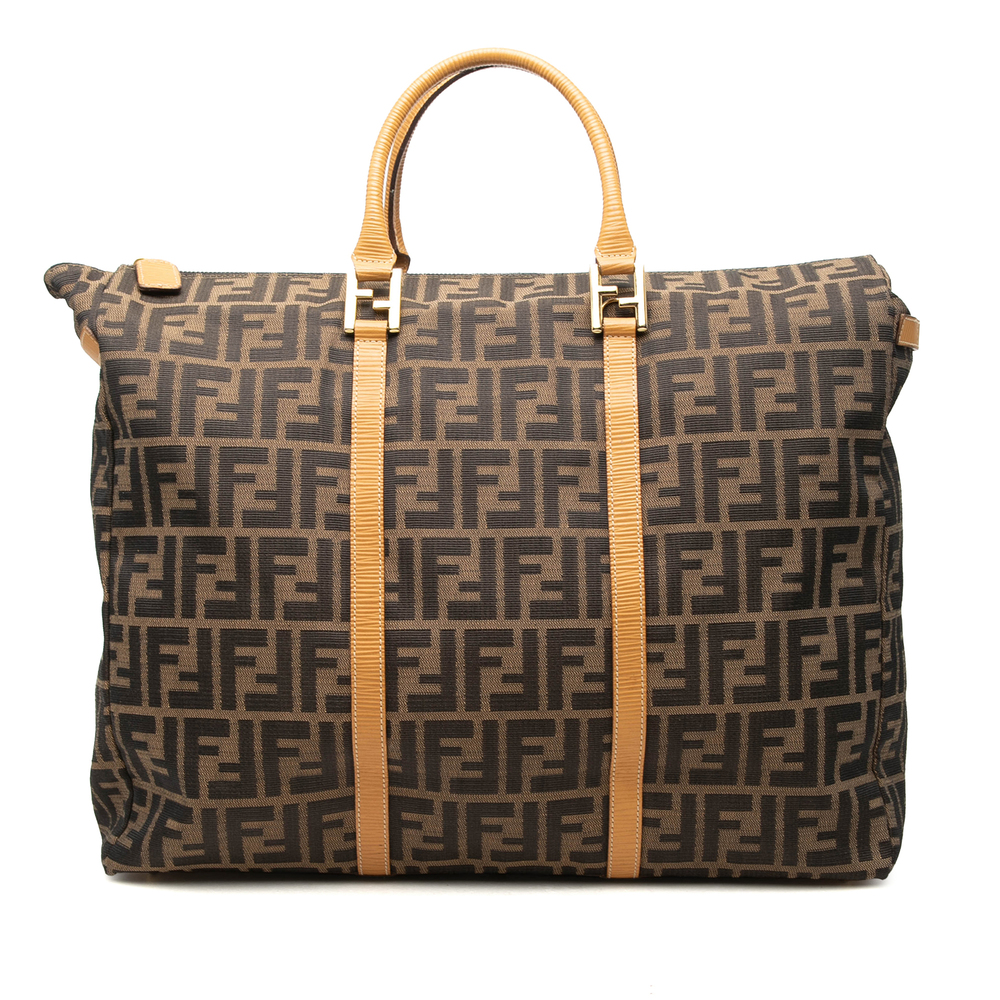 Pre-Loved Fendi Zucca Canvas Travel Bag